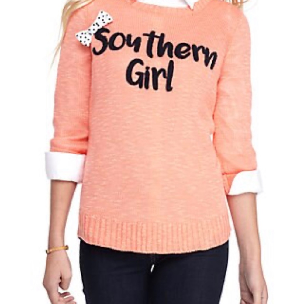Red camel southern girl sweater